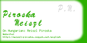 piroska meiszl business card